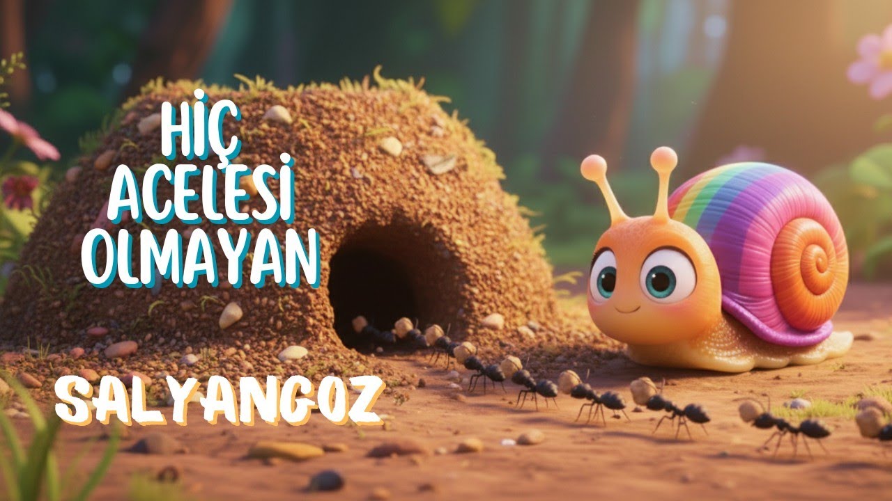 HİÇ ACELE ETMEYEN SALYANGOZ ZAMANINDA YETİŞEBİLECEK Mİ? | Okul Öncesi Masal | Eğitici Çocuk Videosu 