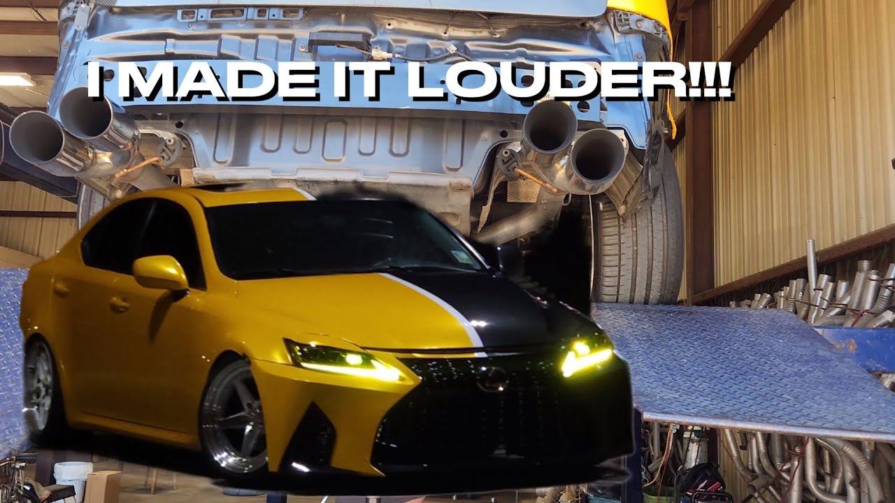 THE LOUDEST EXHAUST POSSIBLE Catless Straight Pipe Lexus IS 250 (with xpipe) YouTube