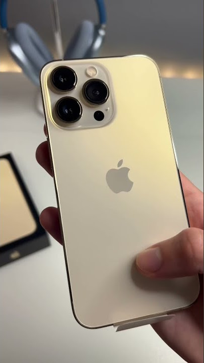Gold iPhone 13 Pro unboxing