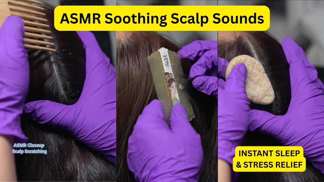 ASMR Psoriasis Style Scalp Scratching Sounds #16