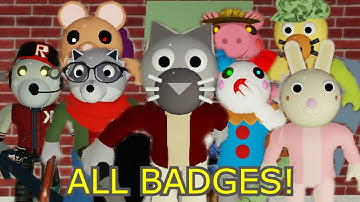 HOW TO GET ALL 25 BADGES IN PIGGY: BOOK 2 ROLEPLAY! - Roblox