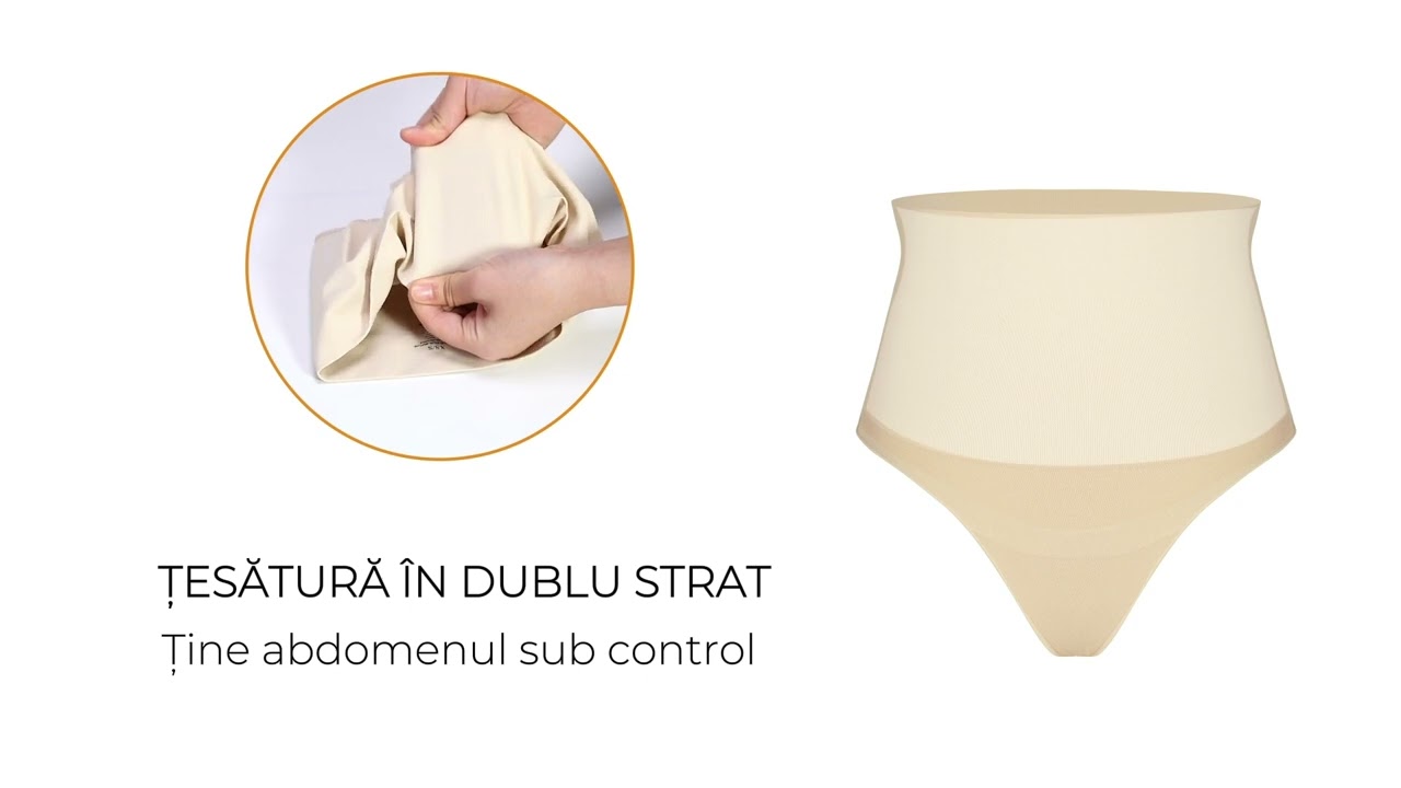 Chilot Modelator Tanga invizibil DWP Fitness - Cu Efect de Compresie