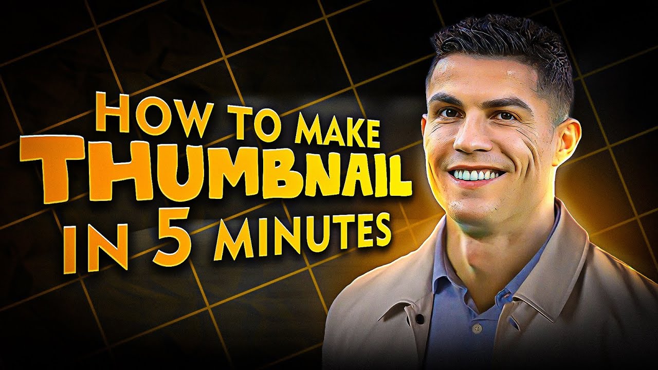 How to Make a Thumbnail in 5 Minutes - Beginners || TR Designer