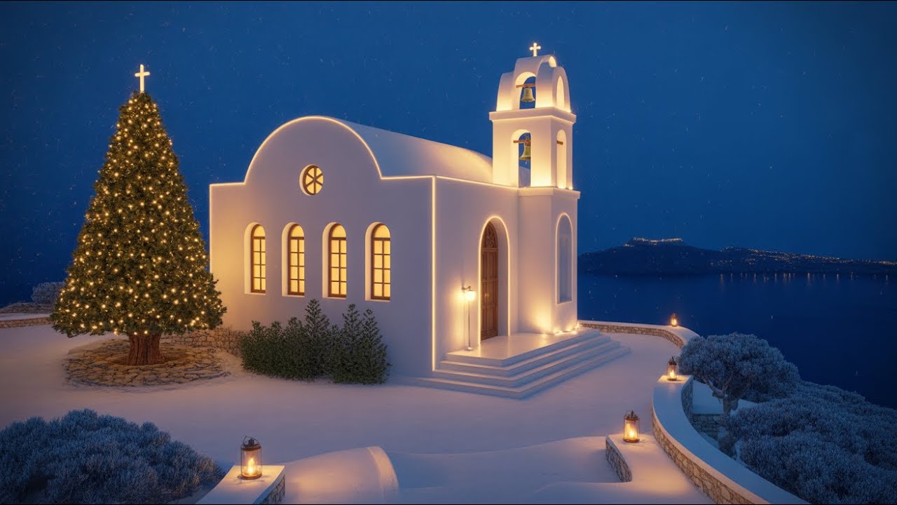 Greek New Year Ambience ✨ Calm Instrumental Winter Music Inspired by Greece | 4 Hours