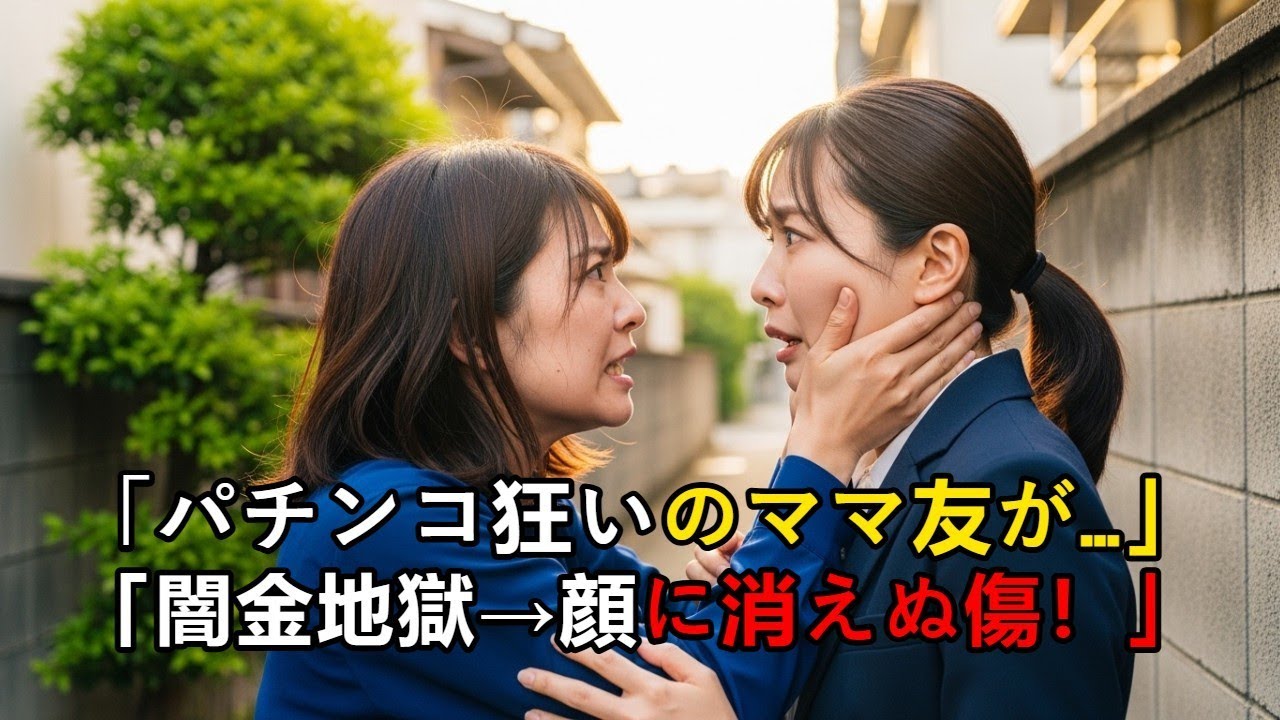 主婦の俺をパチンコ依存に陥れたママ友闇金で借りれば？w→_夫に密告され離婚、私が彼女の顔に消えぬ傷を！スカッと