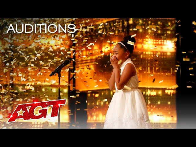 Golden Buzzer: 9-Year-Old Victory Brinker Makes AGT HISTORY! - America's Got Talent 2021 class=