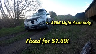 Hyundai Santa Fe - Daytime Running Light Repair