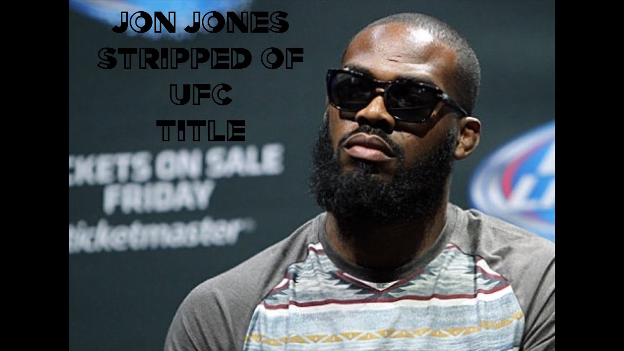 Jon Jones is Stripped of UFC Title - YouTube