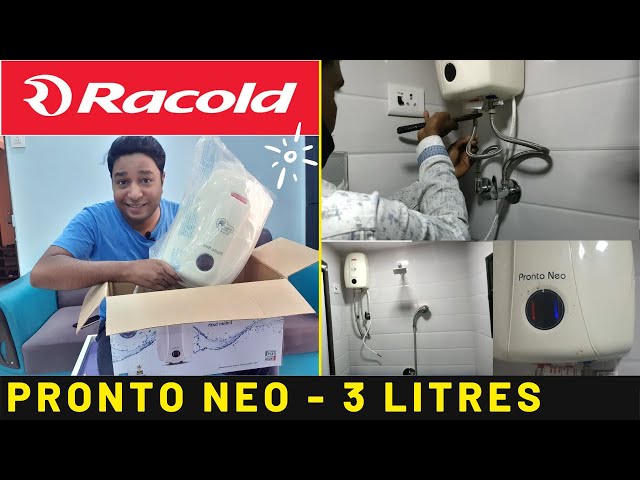 RACOLD Pronto Neo 3 Litre Geyser/Heater | UNBOXING u0026 REVIEW | INSTALLATION  GUIDE | Instant Water Hot - YouTube