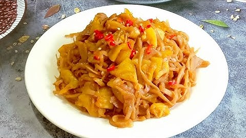 CỦ CẢI MUỐI XÀO THƠM - Món Chay Ngon Cho Những Ngày Không Biết Nên Ăn Gì