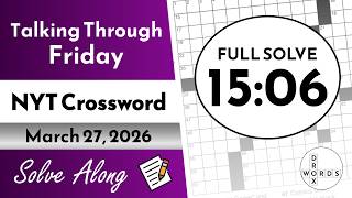 Information NYT Crossword Puzzle - Friday, March 27, 2026 | FULL SOLVE Update