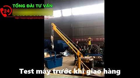 Cẩu xoay 360 độ đế liền cần tròn chịu tải 500kg 800kg Cẩu xoay xây dựng giá tốt nhất GỌI 0989089850