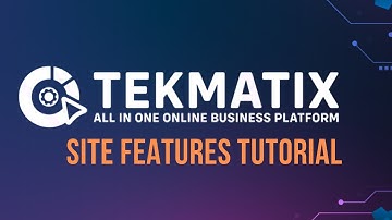 TekMatix Demo - Site Features Tutorial