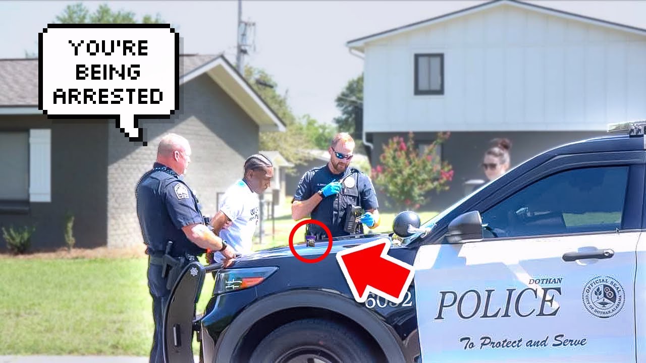 Dropping Fake Grass On Cops!