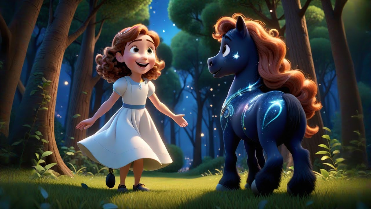 Three Magic Ponies Fly at Night | Fantasy Rhyme for Kids | Nursery Rhymes and Magical Songs