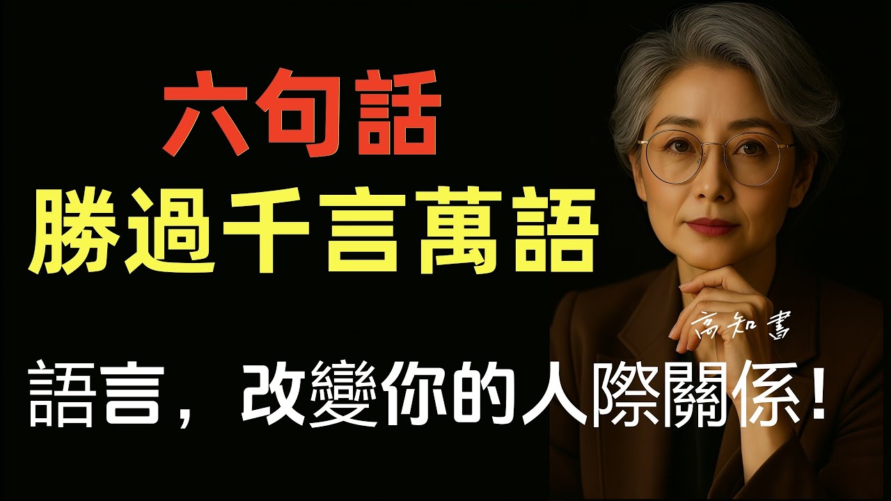 這六句話，能改變你的一生！|正能量 |人際關係 |溝通技巧 |情感共鳴 |心理學