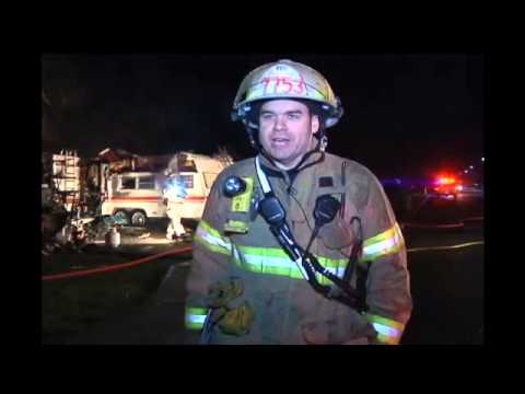 Fire destroys trailer home