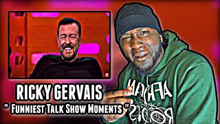 HE JUST DON'T CARE!.. Ricky Gervais Funniest Talk Show Moments | REACTION