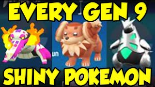 9] Updated Gen 9 Shiny List : r/ShinyPokemon