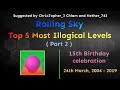 Rolling Sky - Top 5 Most Illogical Levels ( Part 2 )