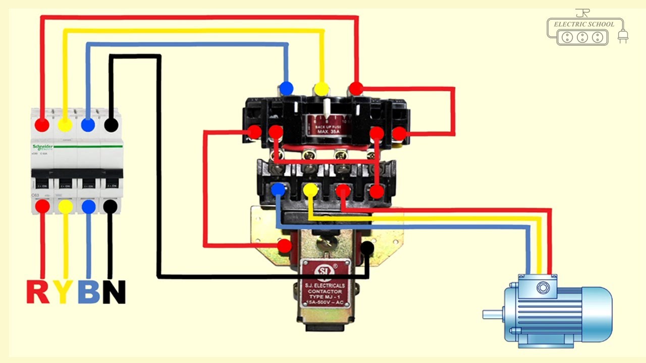 L&T MK1 starter wiring diagram @JrElectricSchool - YouTube