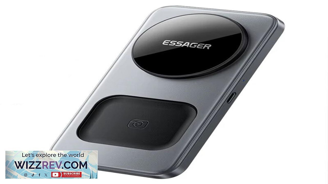 ESSAGER T40 15W 3 in 1 Magnetic Wireless Charger with Phone Bracket Design Fast