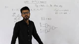 Famous Gate 2019 pyq DIGITAL | What is the minimum number of 2-input NOR gates required to implement 4 Net Worth
