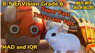 8-5 EnVision Math Grade 6 MAD and IQR Super Fast Tips and Tricks