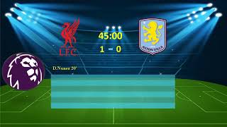 Liverpool Vs Aston Villa English Premier League 2024-25 Match Day 11 Half Time