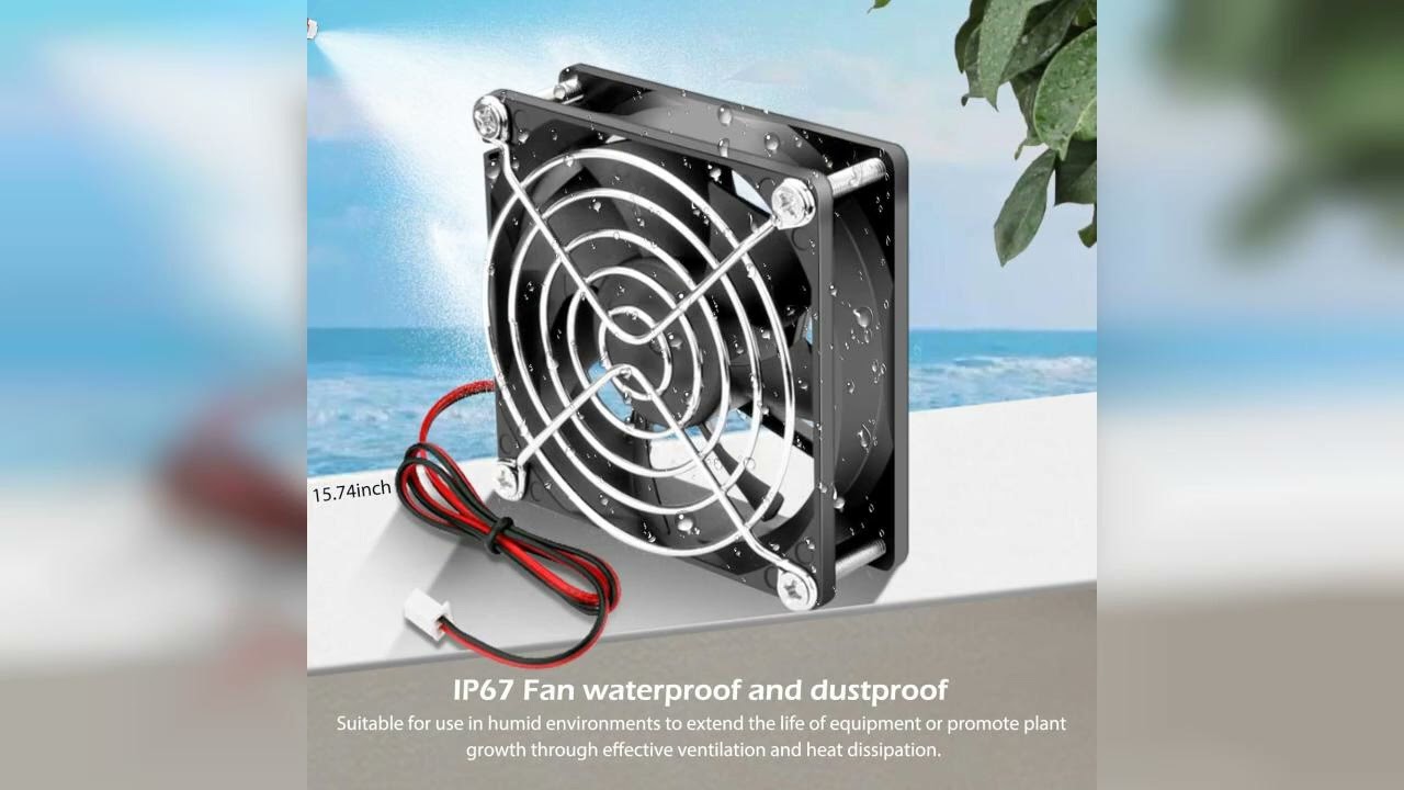 Review: Wathai IP67 Waterproof 80mm x 25mm 12V Cooling DC Fan for RV Fridge Exhaust Ventilatio...