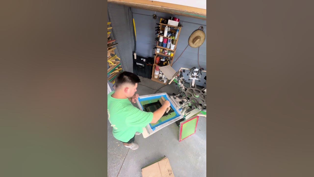How to print paper screenprinting screenprint tshirt print printbags howto youtube