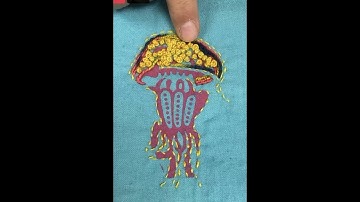 Hand Stitching on Block Printed Fabric with Judy Gula