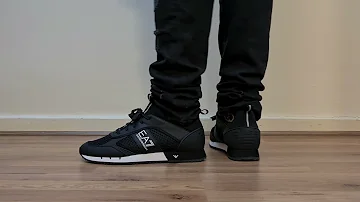 EA7 EMPORIO ARMANI MESH RUNNERS ON FOOT