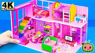 How To Make Cute Hello Kitty House has 2 Floors Bunk Bed, Kitchen,Living Room ❤️ DIY Miniature House