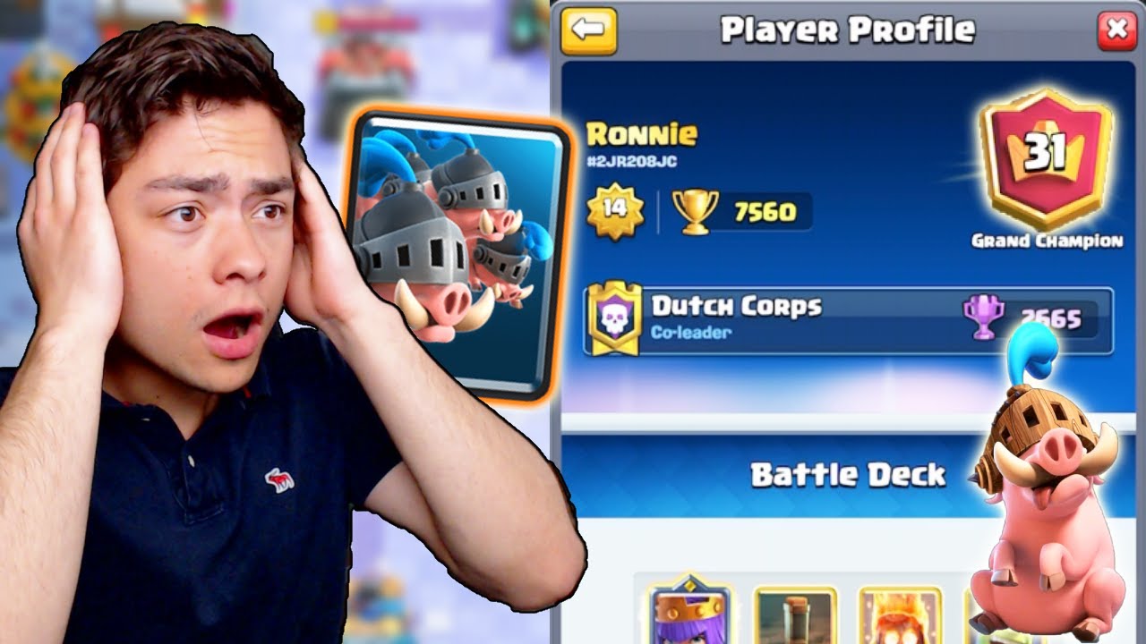 BESTE ROYAL HOGS GAMEPLAY OOIT! - Clash Royale