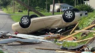 Drone damage after Tornado Emergency in Kentucky - Dawson Springs and Barnsley - 4k - 2024
