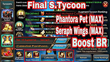 Legacy Of Discord : Final S.Tycoon - Panthora Pet (MAX) - Seraph Wings (MAX)