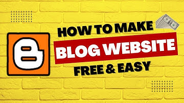 Create a Blog Website For Free And Start Making Money Online | Blogger Blogspot Beginners Tutorial