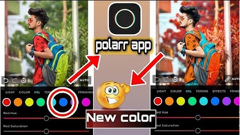 top photo editing app 2021!just 2step red colour effcet in polarr app!how to edit in polarr app