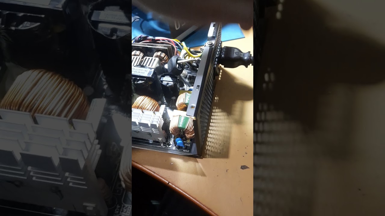 Блок питания Cooler Master MWE GOLD 750. Замена ST9S313A и 54B65 SOP-8 (NCP1654).