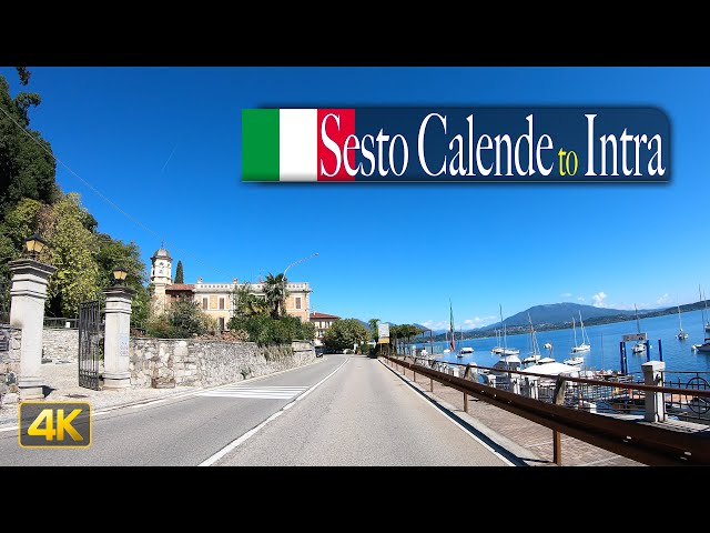 Lago Maggiore, Italy 🇮🇹 Scenic drive from Sesto Calende to Intra