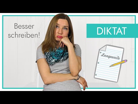 Video: Wie schreibt man ein Diktat?