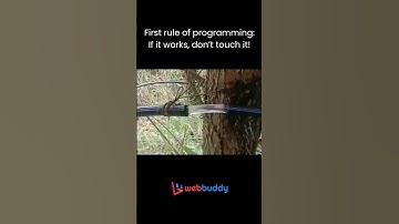 First rule of programming If it works, don’t touch it!