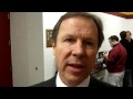 George Gwozdecky after 2-0 win vs Minnesota