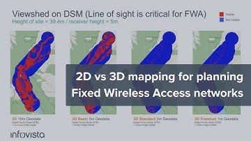2D vs 3D mapping for Fixed Wireless Access Networks planning | Infovista Geodata
