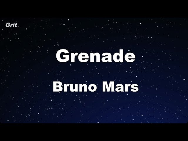 Karaoke Grenade Bruno Mars No Guide Melody Instrumental Youtube Karaoke Grenade Bruno Mars No Guide Melody Instrumental Youtube