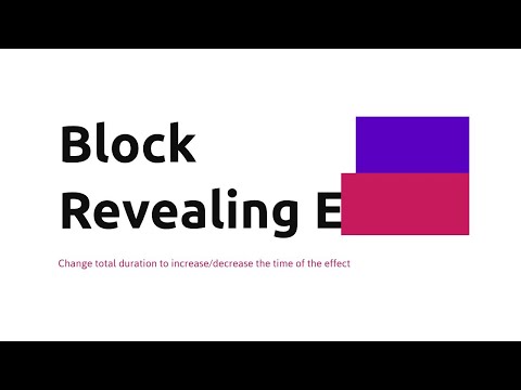 Reveal Effect:Text Reveal Animation Effect CSS | CSS text Reveal effect