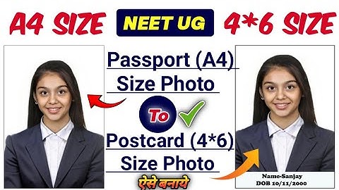 How to make postcard size photo for neet ug 2026✅postcard size photo kaise banaye🔥 postcard photo.