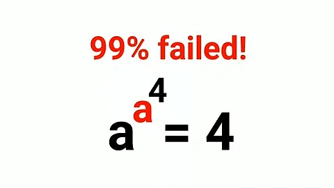 a^a^4 = 4. Literally 99% got it wrong!
