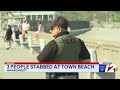 Investigations are underway after two local beach incidents